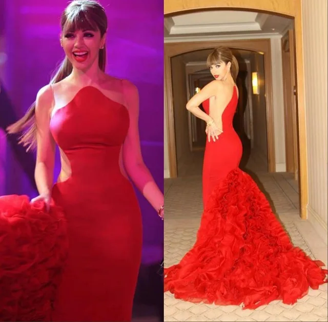 red carpet transparent dress