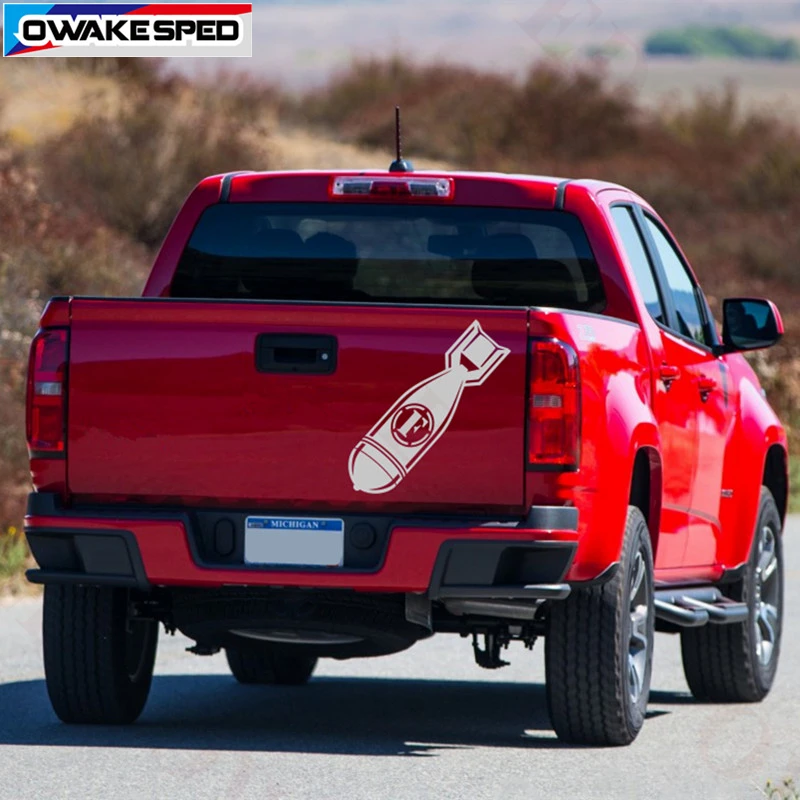 

F-bomb Graphics Vinyl Decals Truck Tailgate Sticker 1pcs 60cm Car Body Door Stickers For Jeep Pick-up Model
