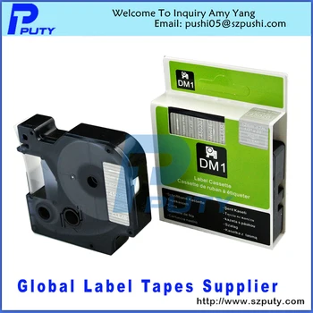

Compatible dymo d1 label tapes 45020 white on clear for dymo labelmanager