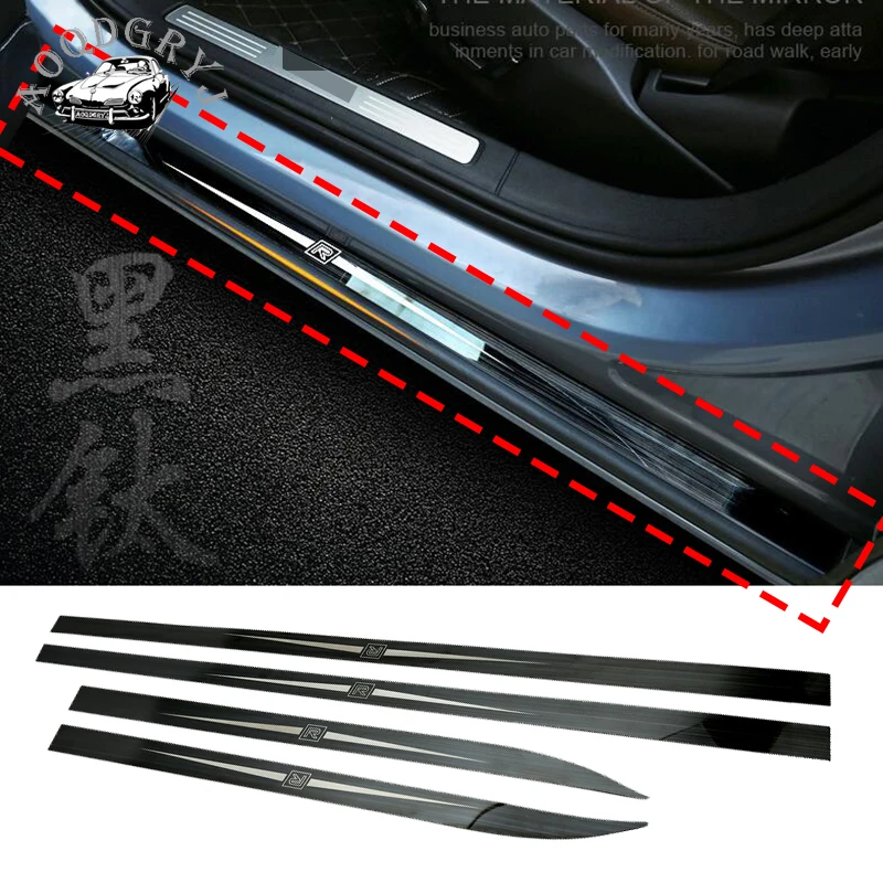 

Stainless Steel Strip Moulding Trim Body Kit Side Skirt Decorative strip For Volvo S90 2016-2019 Car Styling 4pcs