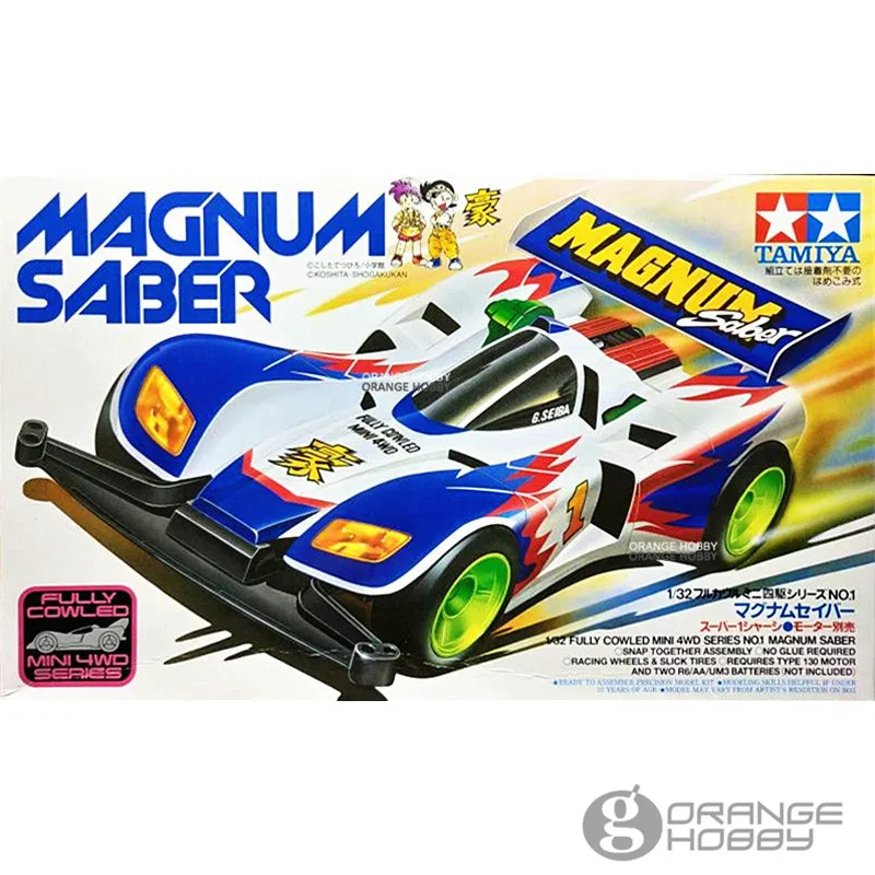 OHS Tamiya 1/32 мини 4WD No.1 Magnum Saber (супер 1 шасси) в сборе Комплекты пластиковых