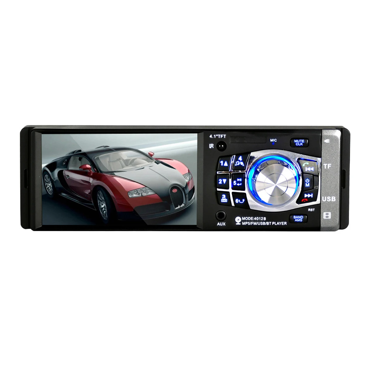 

4.1inch Single Din Head Unit Bluetooth In-dash Stereo Car Radio Media Player / Remote Control