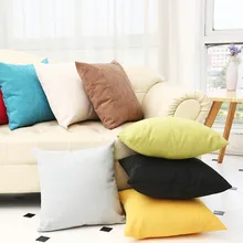 2 PCS Fashion 14 color Solid Pillowcase Simple Plain Decorative Cushion Home Decoration Products Sofa Car Chair Back Cushion