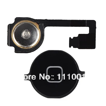 

Black / White Home Button with Flex Ribbon Replacement Parts for iPhone 4