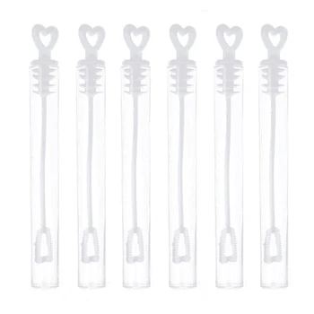

LIXF 96 Wedding Wand Heart Tube Bubble Favours Table Decoration Party Accessories
