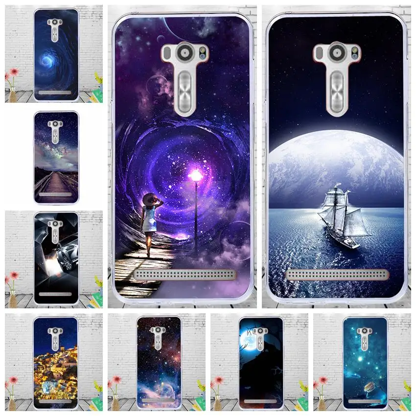 J&ampR Starry Sky Cover for ASUS ZenFone 2 Laser ZE601KL ZE 601KL 6.0 inch Case Silicone Soft TPU Protective Cases |