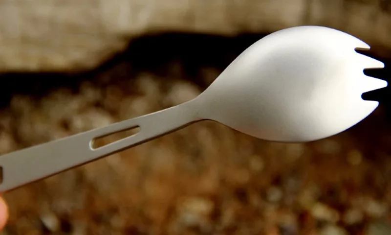 Keith,, титановая вилка Spork для кемпинга, путешествий, пикника, переносная титановая ложка, вилка со штопором, Ультралегкая, 15 г, Ti5311