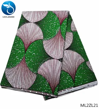 

LIULANZHI wax prints polyester fabric rhinester ankara african wax fabric new arrival ML2ZL20-25