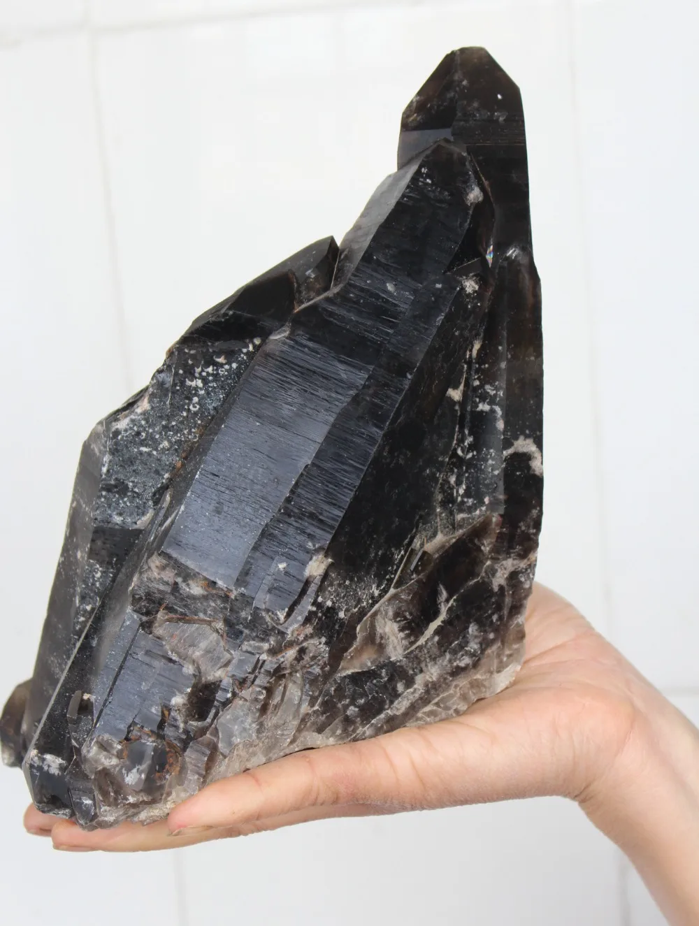 (5.76lb) 100% Natural black quartz smoky QUARTZ Crystal Cluster Specimen
