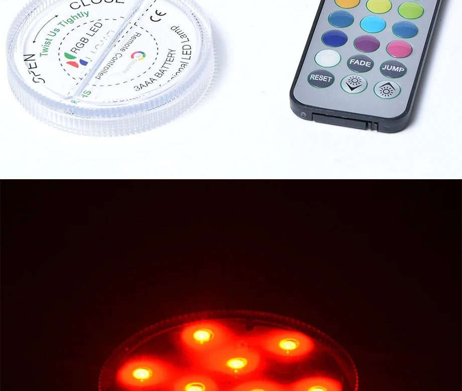 16 цветов RGB погружной светодиодный свет база для наргиле кальян с пультом дистанционного управления вечерние наружные украшения бар
