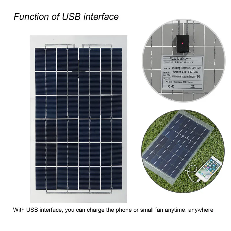 Полу Гибкая солнечная панель с интерфейсом USB 4 Вт 6 Вт 11 Вт 12 Вт 20 Вт 24 Вт мощность для дома мощность вентиляционные вентиляторы смартфон