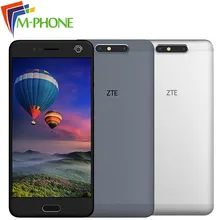 Оригинал ZTE Blade V8 мобильный телефон 5.2 “Snapdragon 435 Octa core 4 ГБ Оперативная память 64 ГБ Встроенная память Android 7.0 двойной 13 МП + 2MP SIM отпечатков пальцев