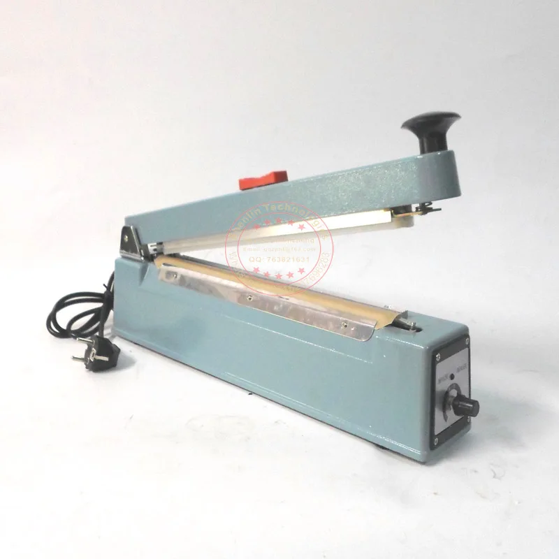 

Manual bag sealing machine impulse package heating sealer SFC200/300 Hand held bag sealer with cutting knife film cutter sealer