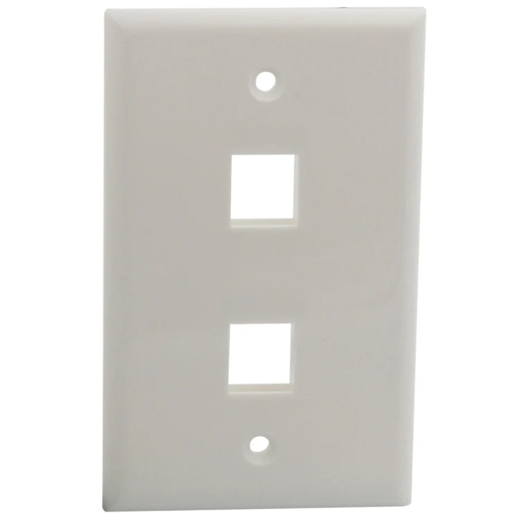 

2 ports keystone wall plate with 114 X 70mm