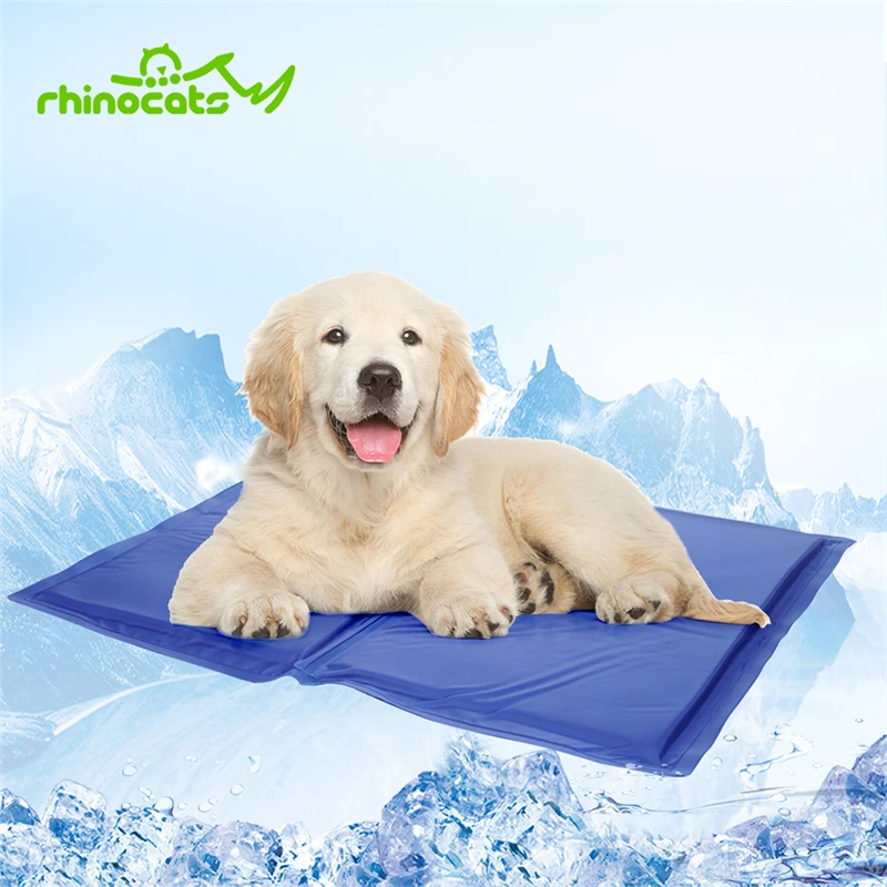 

Rhinocats Cool Pet Mat For Medium and Large Dogs Summer Bed House for Cats Cooling Soft Mattress Big Dog Ice Pad Blanket Cushion