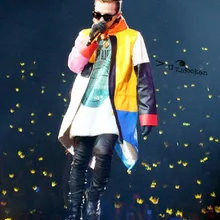 S-5XL! один из видов цветов матч кожа должна помочь одежда для мужчин этап певица костюмы кожаная куртка