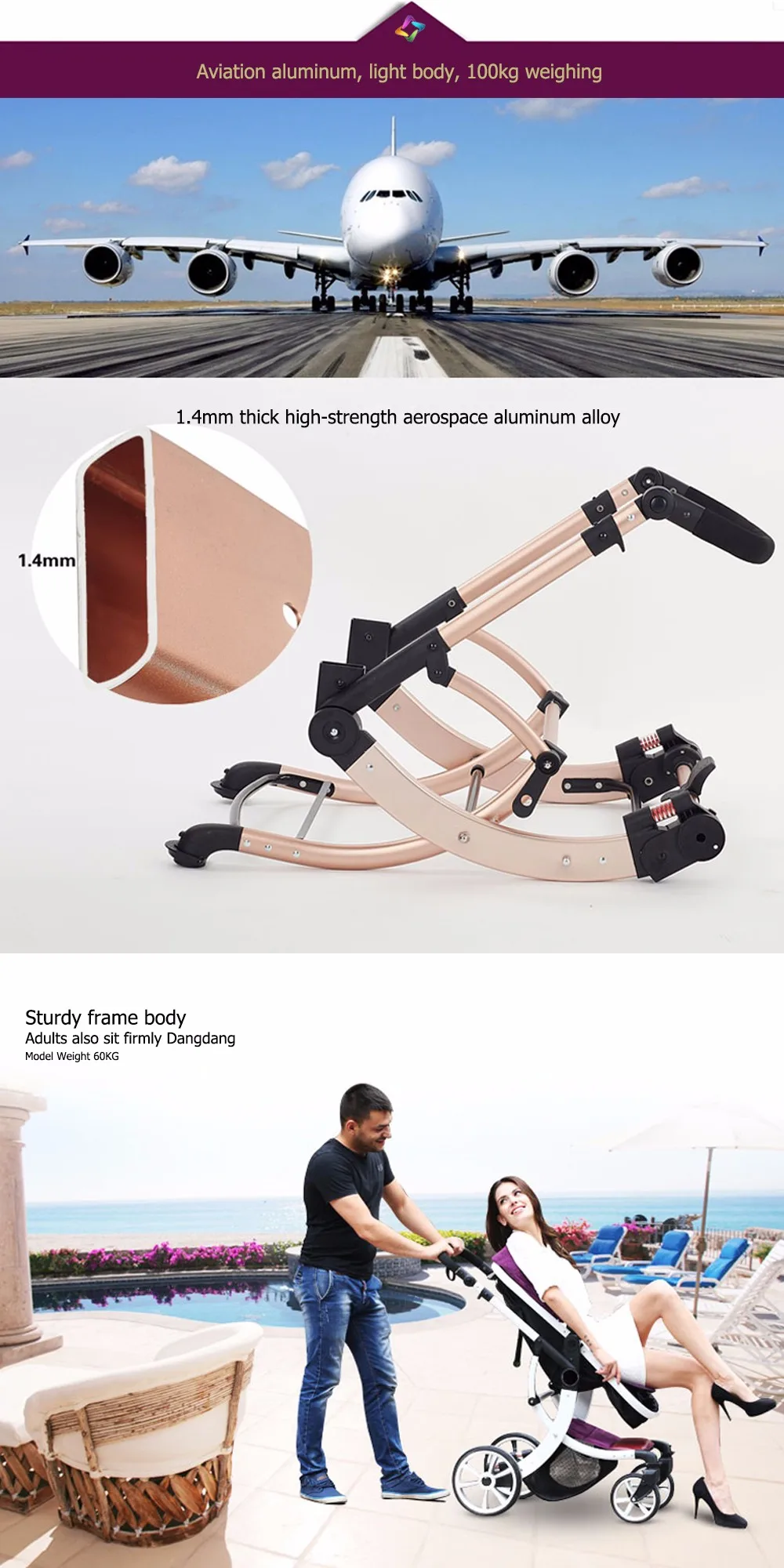 Carrinhos de Bebê Carrinho de Bebê Leve e Portátil de Alta Carrinho de Viagem Carro de Quatro Belecoo Presente Estoque Paisagem Passeio Temporada 12 China stroller lightweight Suppliers