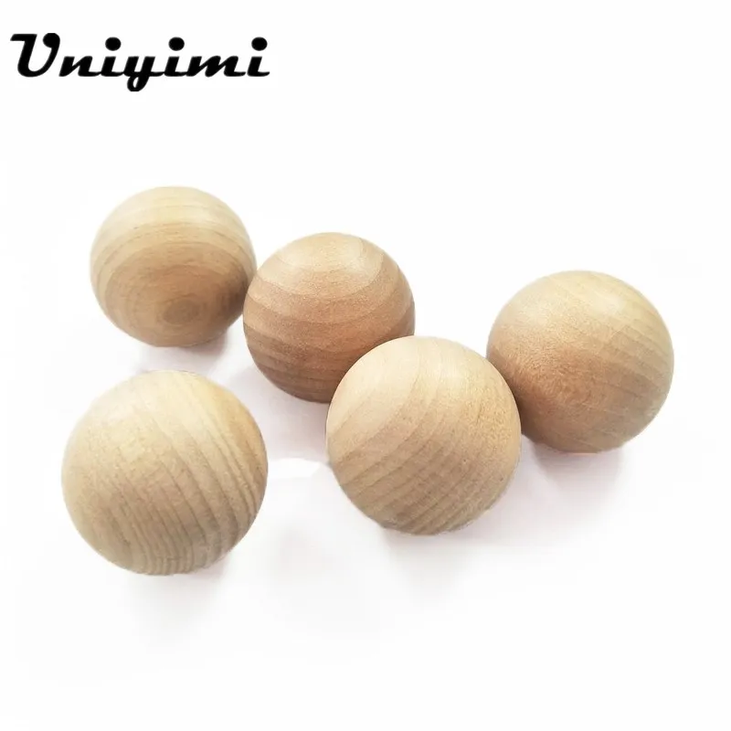 High Quantity Wood Bead Round Big Balls Wooden No Holes Different Sizes DIY Crafts For Jewelry Making Findings Accessories