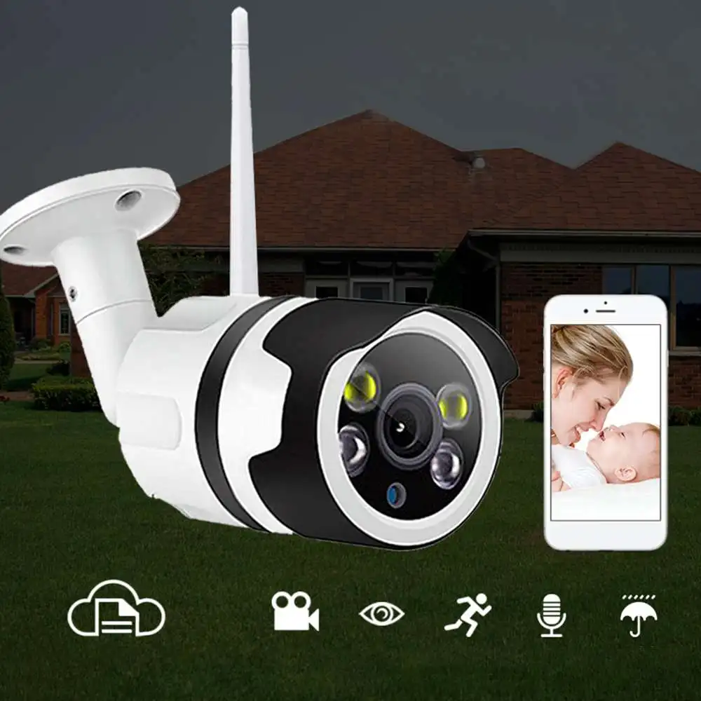 3,6 мм ip-камера безопасности наружная HD 1080 P 200 W Беспроводная видеонаблюдение ночная версия камеры Cam двухсторонняя аудио водонепроницаемая