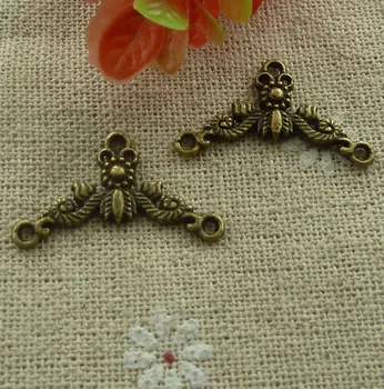 

240 pieces bronze plated nice connectors 26x14mm #2051