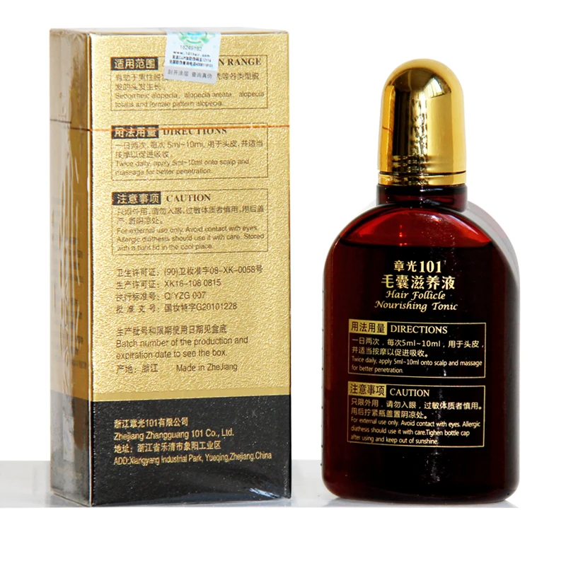 Zhangguang 101 Волосяной фолликул Питательный Тоник 4 бутылки+ восстановить 3 бутылки, 7 штук в упаковке волосы наборы regrowth