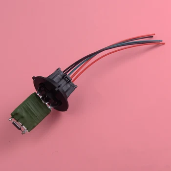 

DWCX Heater Blower Motor Fan Resistor & Wiring Loom Connector Replace 9636618080 Fit For Citroen C3 Xsara Peugeot 206 307