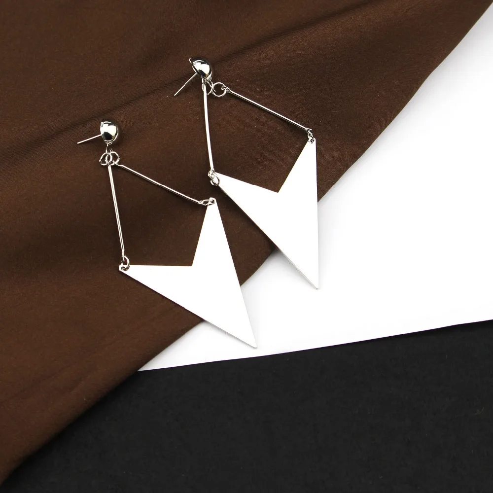 

2019 Fashion Irregular Triangle Earring Statement Jewelry Simple Geometric Drop Earrings Dangle for Bridesmaid Women Girl