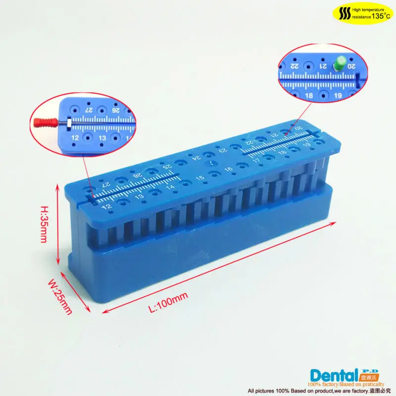 Dental Equipment Mini Endo font b Measuring b font Autoclavable Endodontic Block Files Dentist font b