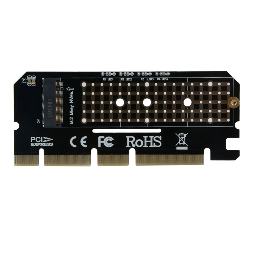 Адаптер M.2 PCIe SSD на PCI e x4/x8/x16 конвертер карты для ПК Led расширения компьютер адаптер