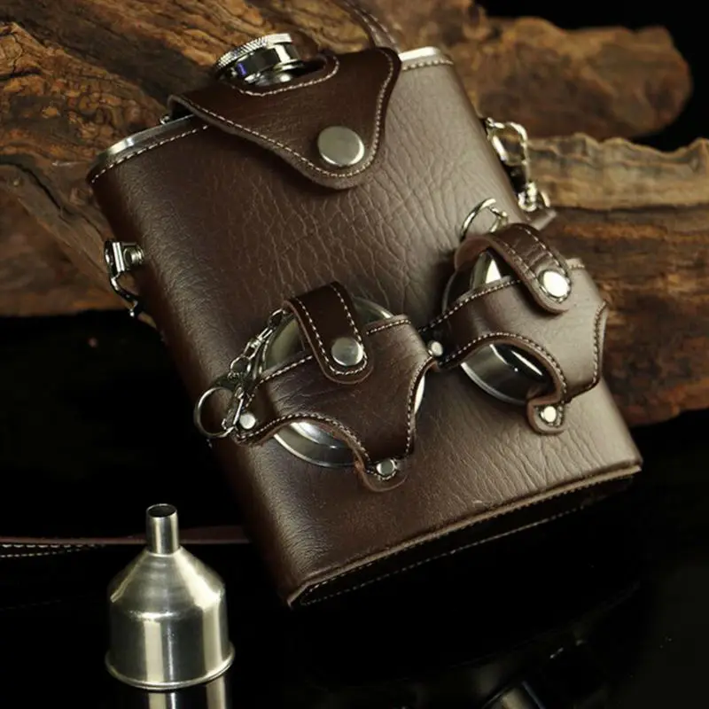 Mealivos portable 18 oz Food safe Stainless Steel Hip Flask Alcohol Liquor Whiskey vodka Bottle wine