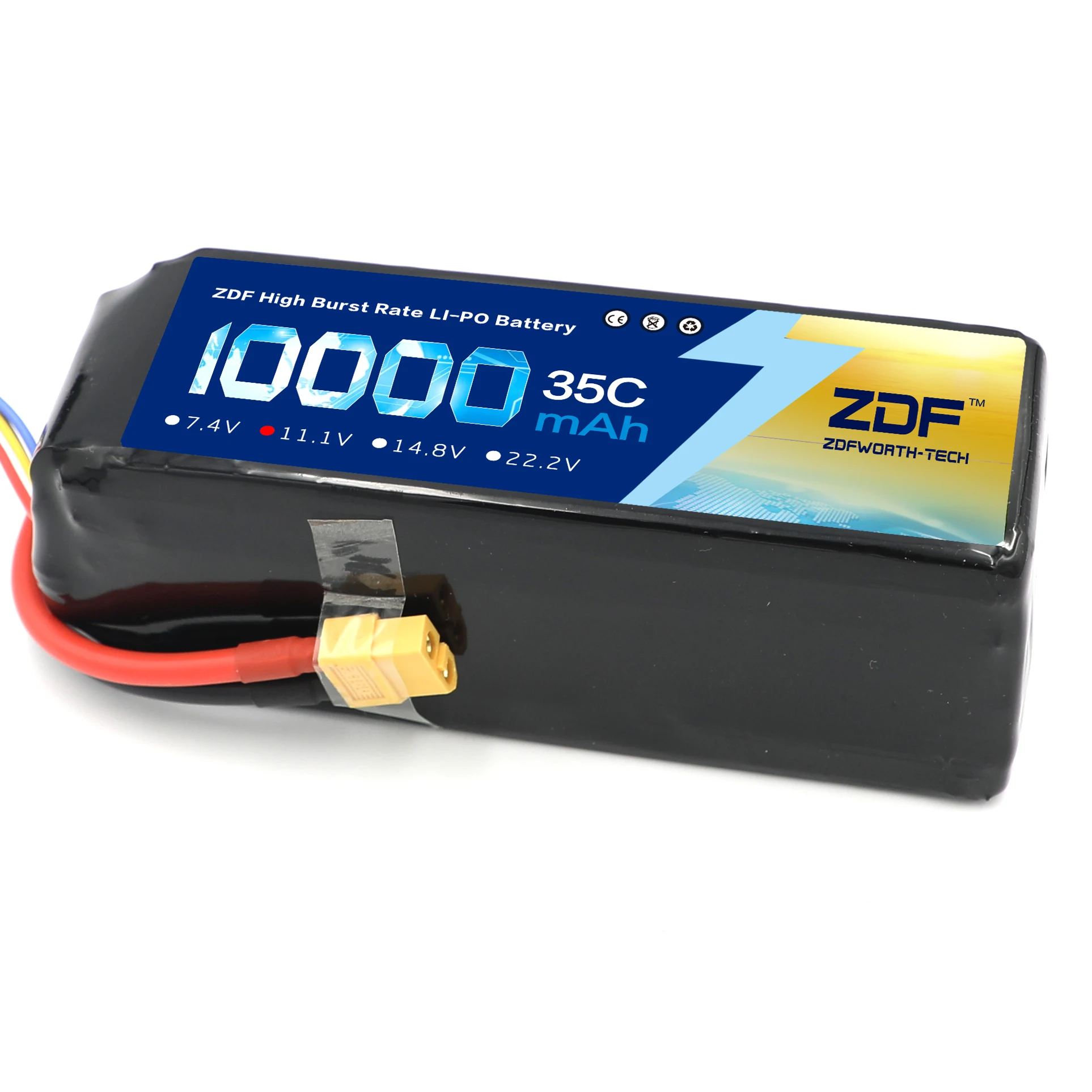 ZDF RC автомобиль Lipo батарея 2S 3S 7,4 V/11,1 V 10000mah 35C Max 70C XT90/XT60/T Разъем для Rc самолета Traxxas автомобиль RC грузовик