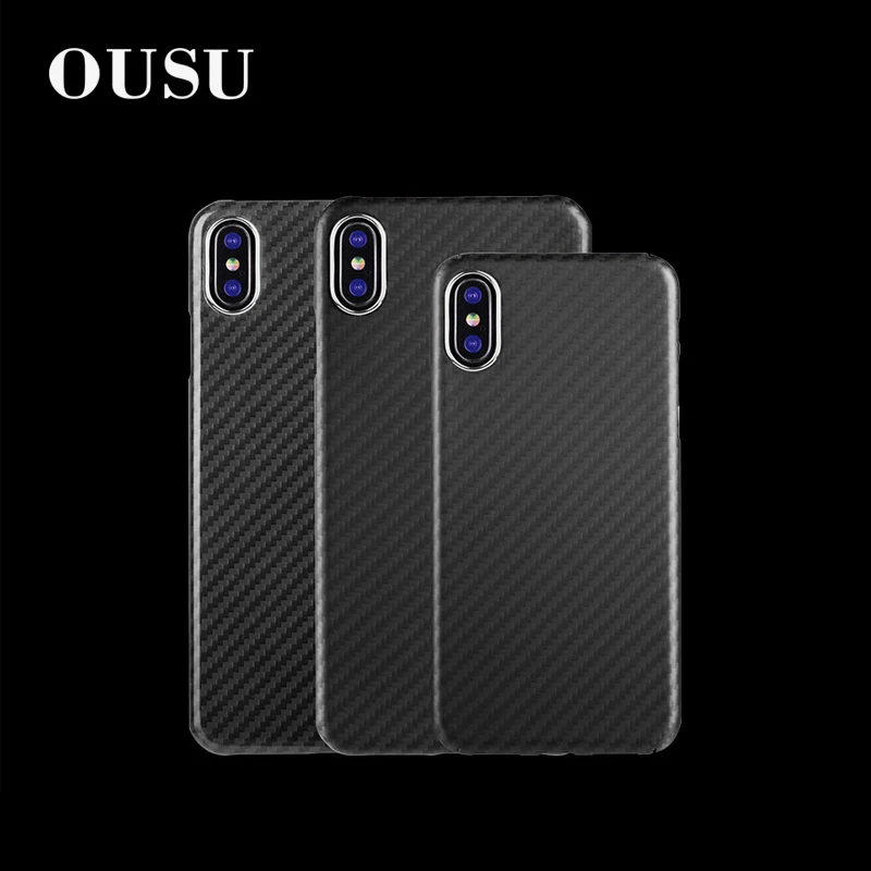 

OUSU Original Ultrathin Carbon Fiber TPU Soft Case For iphone xs max xr x 6 7 8 plus Camera Lens Drop Protection Silicon Cover