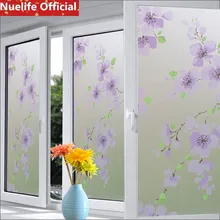 45x100 см много видов цветочных растительных узоров самоклеящаяся матовая стеклянная пленка для туалетных балконных дверей и окон дверной пленки