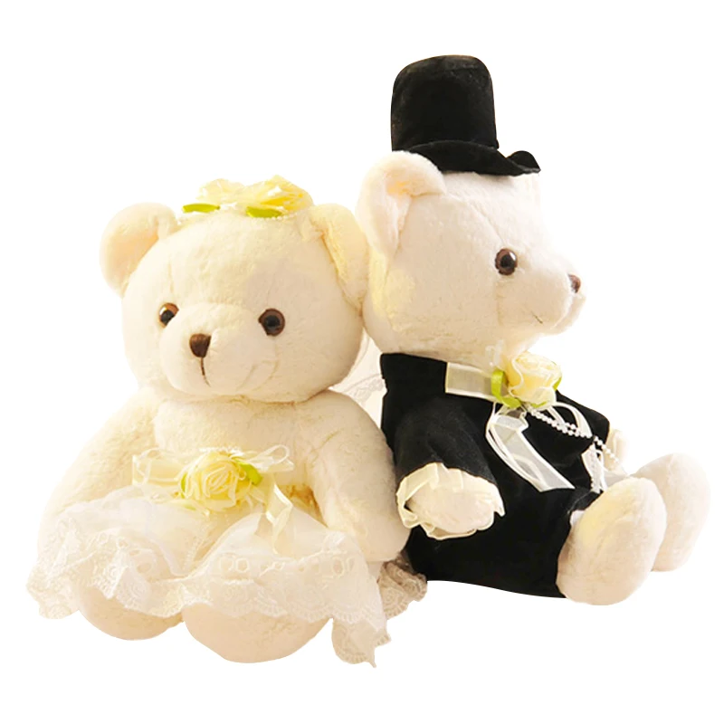 2pcs-pair-15cm-Couple-Bear-Wedding-Teddy-Bear-Plush-Toys-Wedding-Gift-Christmas-Gift-Wholesale-Free (1)