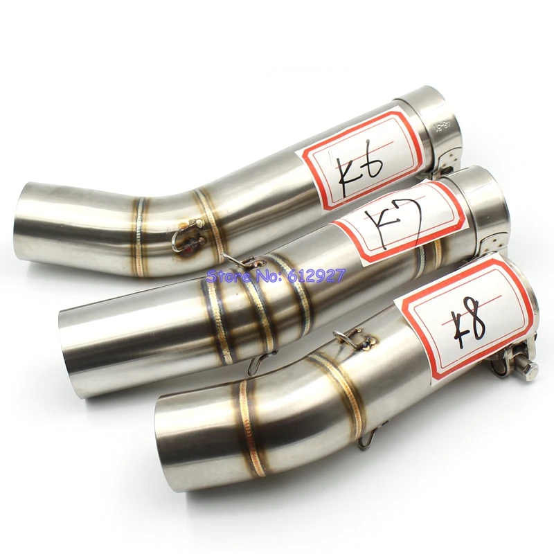 

Motorcycle K6 K7 K8 GSXR600 GSXR750 Exhaust Middle Link Pipe Stainless Steel GSXR 600 GSXR 750 Connect Mid Pipe