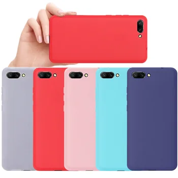 

10Pcs Matte Phone Case For Huawei Honor 30 Pro 30S 20 Lite 20i V20 10 V10 10i 9 9X 8S 8A 7X Soft TPU Candy Color Silicone Cover