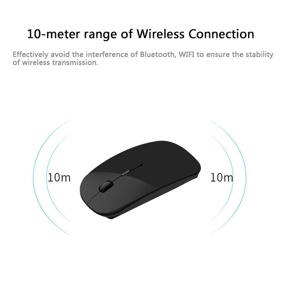 2,4G беспроводная мышь ультра тонкий USB оптическая мышь Тихая Кнопка для ПК ноутбука MacBook Air Pro