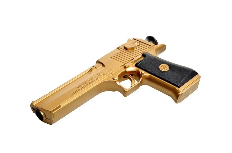 Desert Eagle Gold Plastic Toy Gun Prop Pistola Airsoft