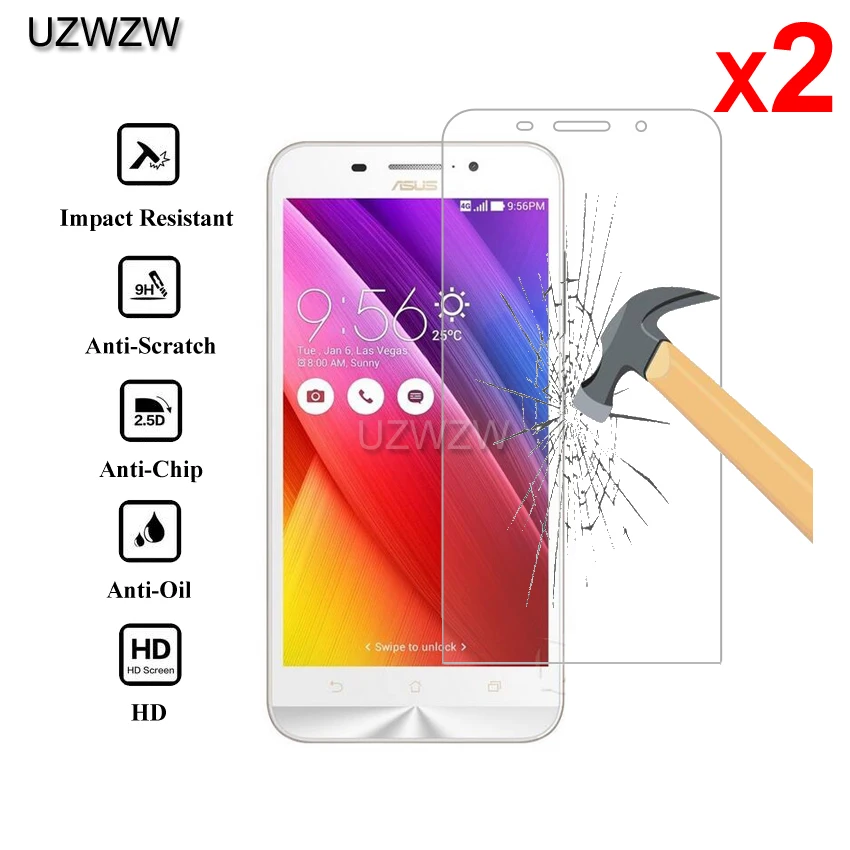 

2pcs For Asus Zenfone Max ZC550KL Premium 2.5D Tempered Glass Screen Protector For Asus Zenfone Max ZC550KL Protective Glass