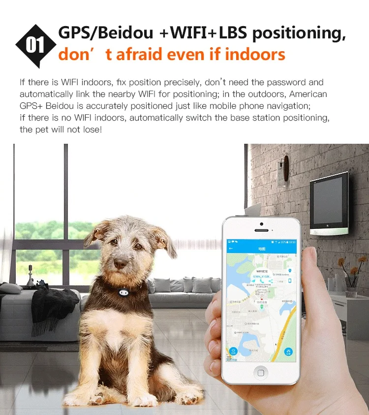 Pet gps трекер собачий ошейник с gps для кошки gps ошейник D79 водонепроницаемый IP68 устройство слежения в реальном времени Geofence WiFi LBS найти бесплатное приложение