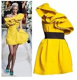 yellow stylish dresses