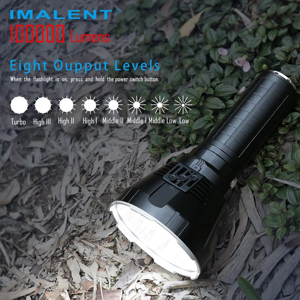 

IMALENT MS18 Powerful 100000 Lumens Rechargeable Flashlight with Cree XHP70.2 Leds Adventure Brightest Torch Outdoor