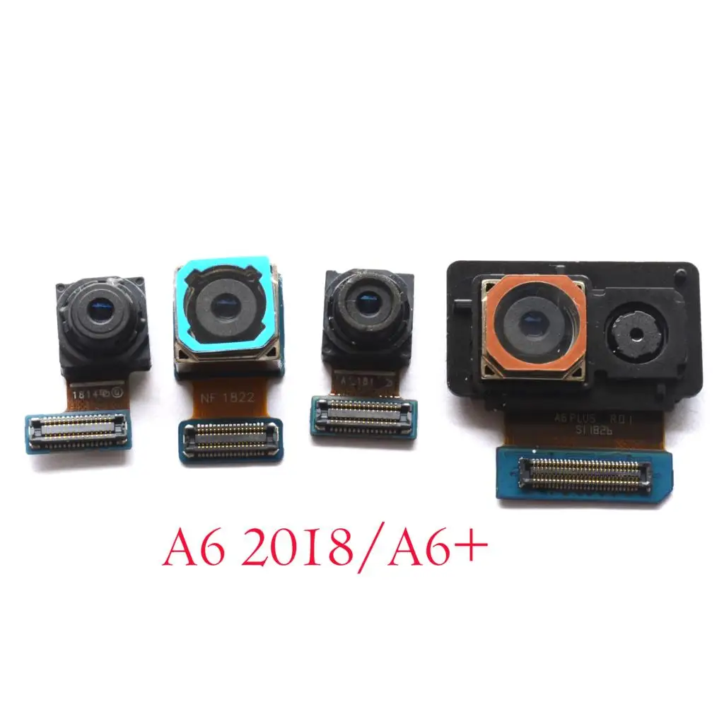 

New original front facing small & main rear back camera for Samsung Galaxy A6 A6+ 2018 plus /A600 A605 A600F A605F