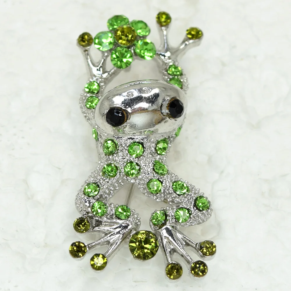 Wholesale Rhinestone Frog Pin brooches Pendant C101856in Brooches from Jewelry & Accessories on