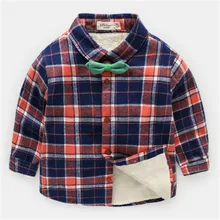 Обувь для мальчиков рубашка для детей хлопок Зимняя одежда Обувь для мальчиков толстый плед Рубашки для мальчиков с длинным рукавом Англия школьная модная детская одежда