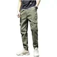 Эластичная талия плюс размер тактические брюки 4XL с манжетами военные брюки карго уличная мужская летняя брюки мужские Techwear XXXXL