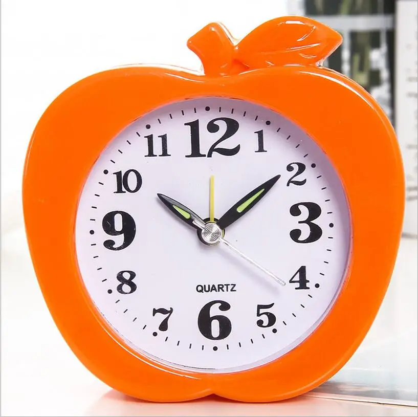 Household adornment furnishing articles apple shape small alarm clock creative alarm clockclock