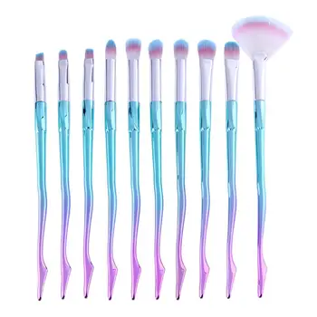 

2018 New Gradient Makeup Brushes Foundation Eyebrow Eyeliner Cosmetic Beauty Make Up Brushes Tools Pinceis De Maquiagem