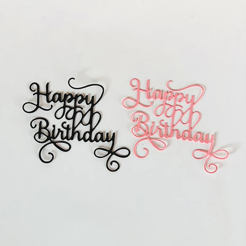 

Happy Birthday Metal Cutting Dies for Scrapbooking DIY Album Embossing Folder Paper Card Maker Template Decor Stencils Crafts