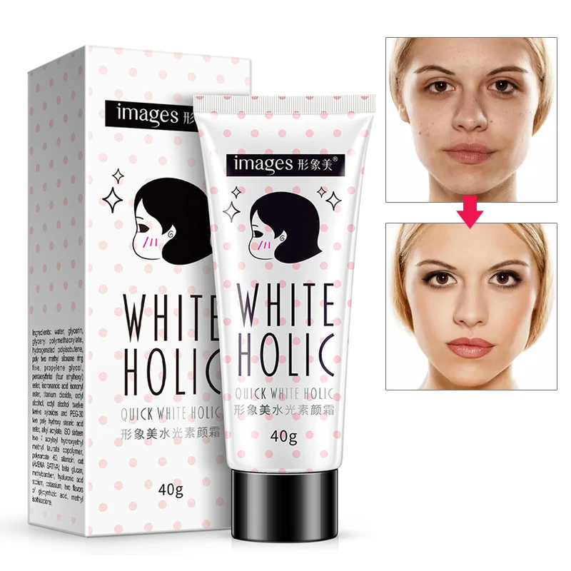 

images Quick Whitening Face Cream Long Lasting Moisturize Oil Control Skin Care Cover Pores Acne Nude MakeUp Base Brighten